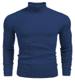 MENS ROYAL HIGH NECK RIB KNIT