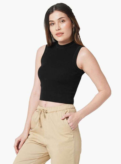 Casual Women White, Black Top